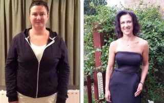 A PT Centre customer before and after her fitness and nutrition programme